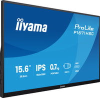 IIYAMA Prolite 15,6 inch Portable Full HD IPS Monitor - USB-C with leather cover