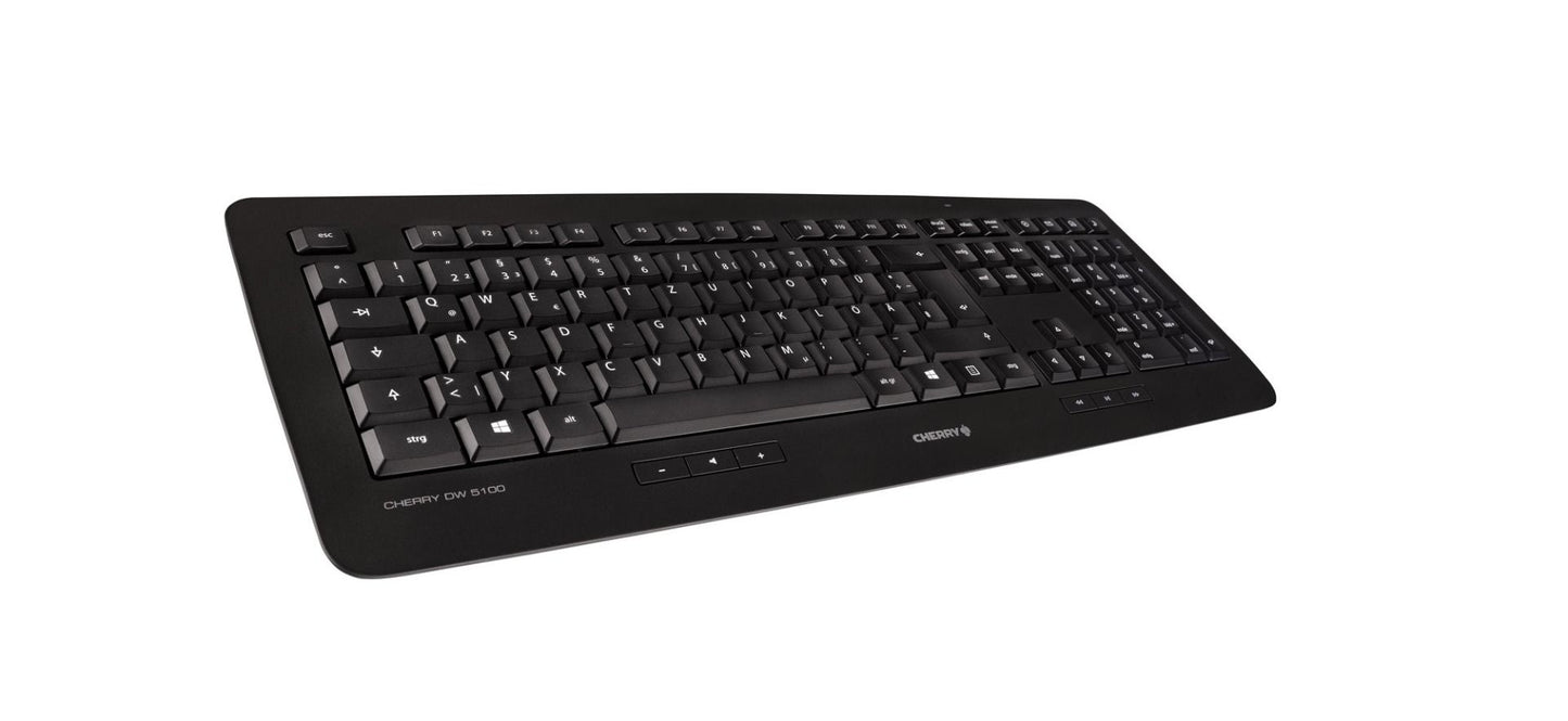 CHERRY DW 5100 - Desktop set - Wireless - AZERTY - Black