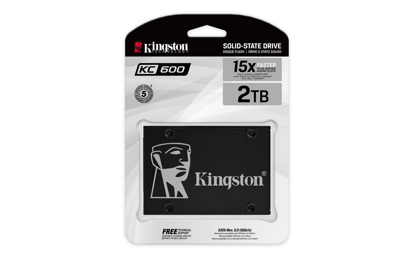 KINGSTON KC600 SSD 2TB - SATA 6Gb/s - 2.5 inch