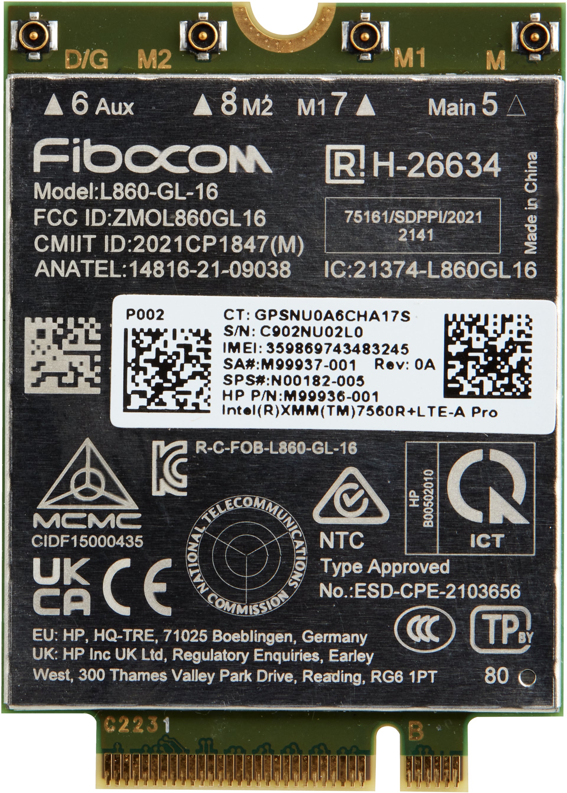 HP INC. XMM 7560 R+ 4G LTE-Advance WWAN