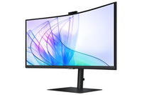 SAMSUNG ViewFinity S6 - 34 inch Curved - UltraWide Quad HD VA LED Monitor - 3440x1440 - HAS / RJ45 / USB-C / Webcam