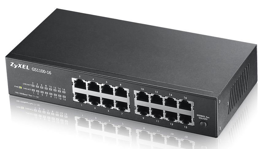 ZYXEL 16-Port Gigabit Ethernet Unmanaged Switch