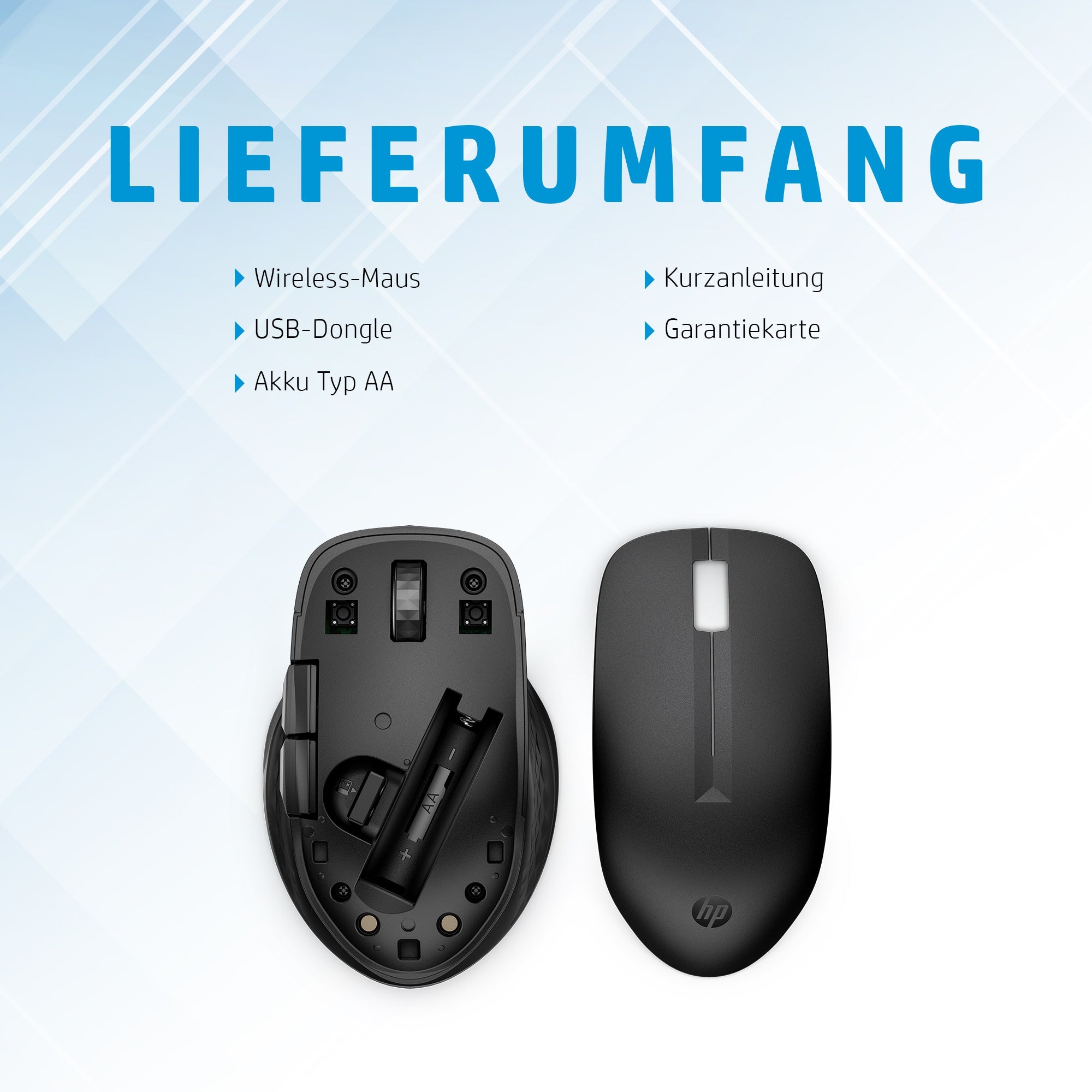 HP INC. 435 Wireless Ergonomic Mouse - Black