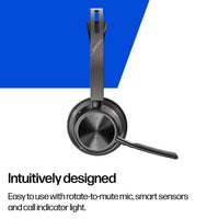 HP INC. Poly Voyager Focus 2 USB-C-C Headset + USB-C/A Adapter