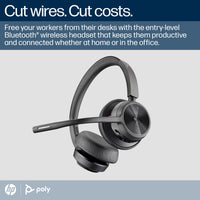 HP INC. Poly Voyager 4320 Microsoft Teams Certified Headset + BT700 dongle + Charging Stand