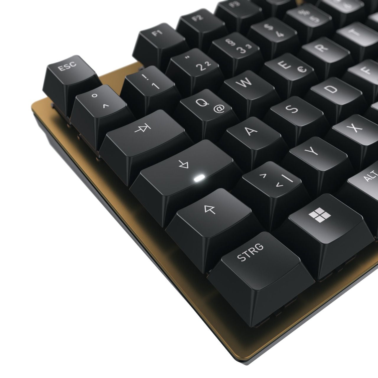 CHERRY KC 200 MX Brown - Mechanical Keyboard - Corded - QWERTY - Black/Bronze