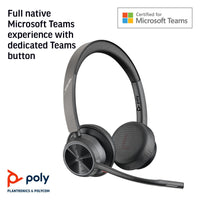 HP INC. Poly Voyager 4320 Microsoft Teams Certified USB-A Headset + BT700 dongle