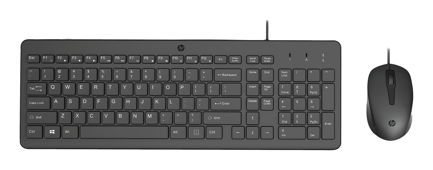 HP INC. 150 Wired Keyboard and Mouse - QWERTY