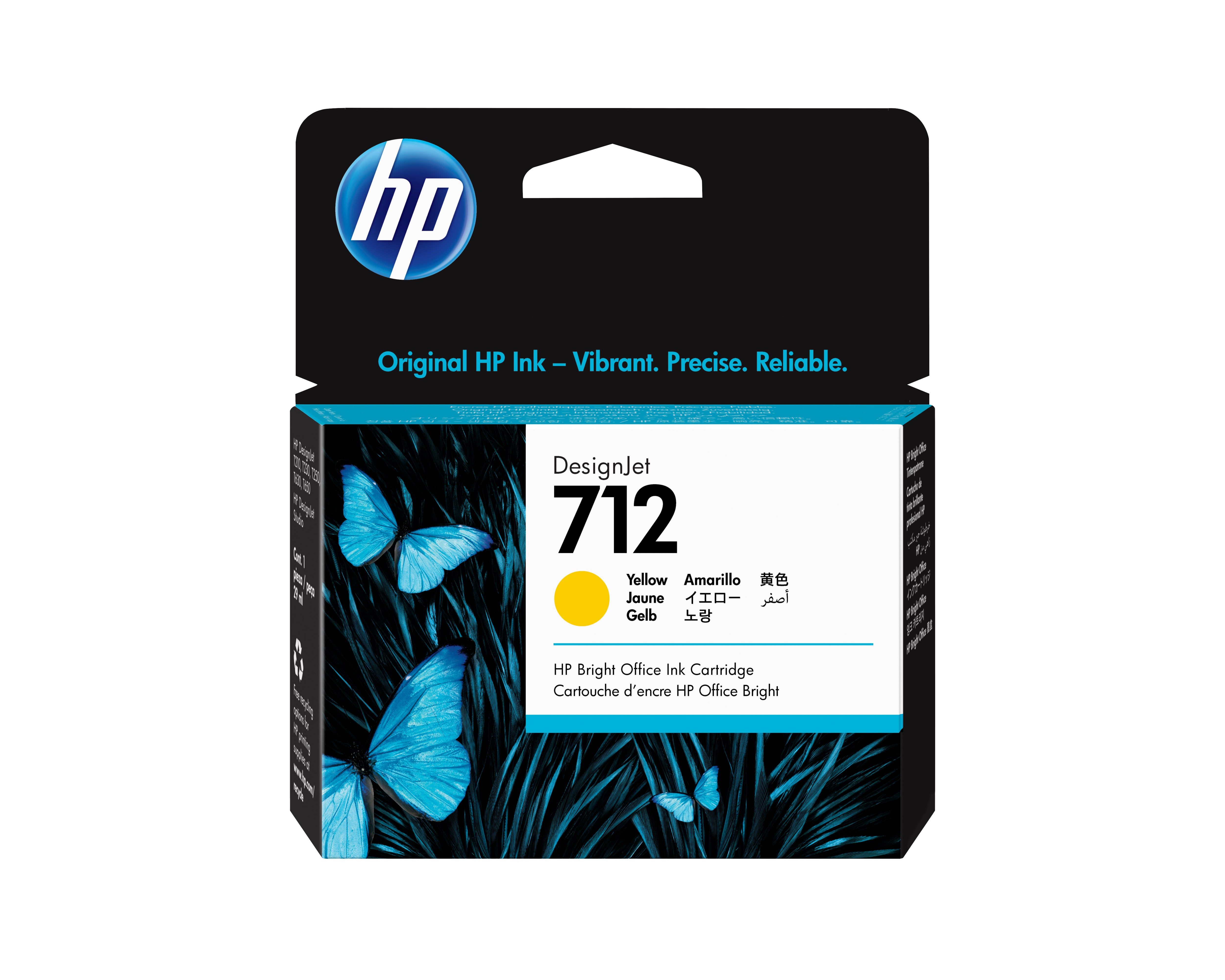 HP INC. HP 712 29ml Yellow Ink Cartridge