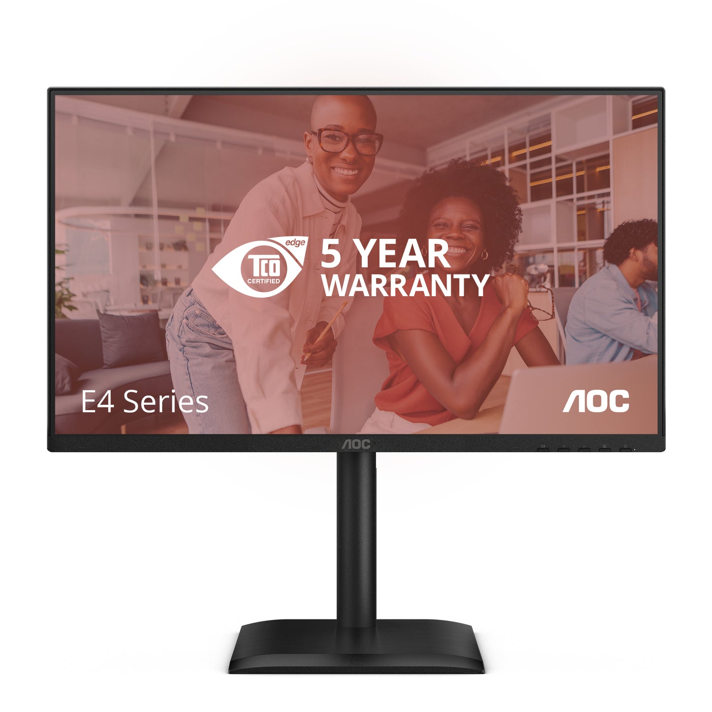 AOC E4 Series - 24 inch - Full HD LED - 1920x1080 - 120hz - Pivot - HAS