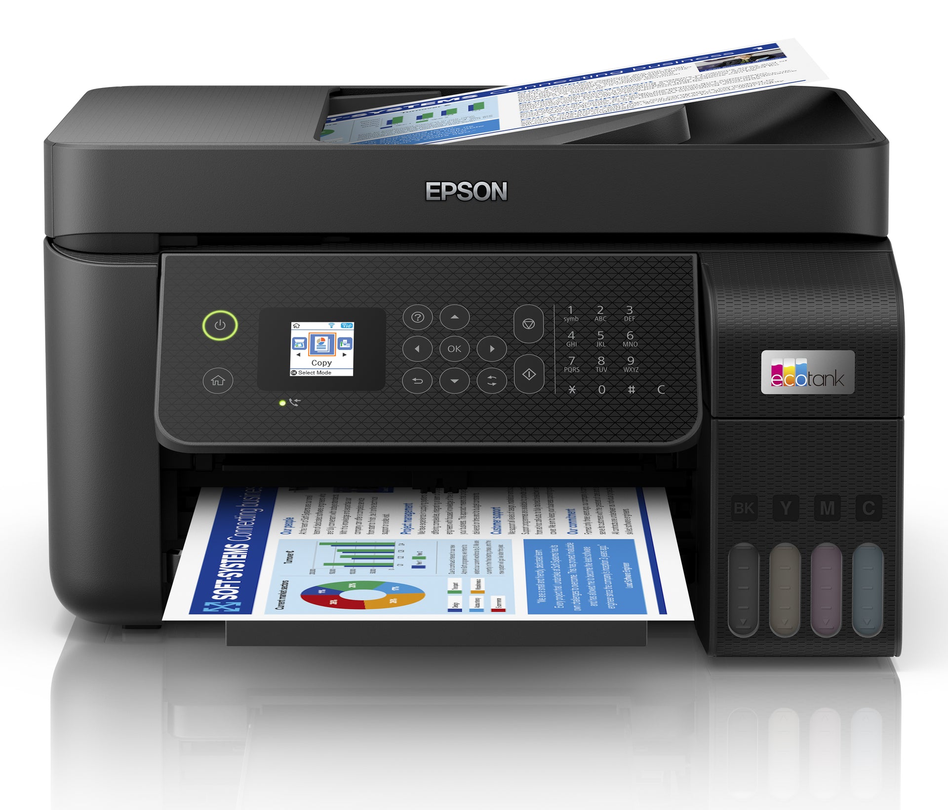 EPSON EcoTank ET-4800 - Multifunctional Printer - A4 - 5760 x 1440 DPI - 15 ppm - Wi-Fi - Black