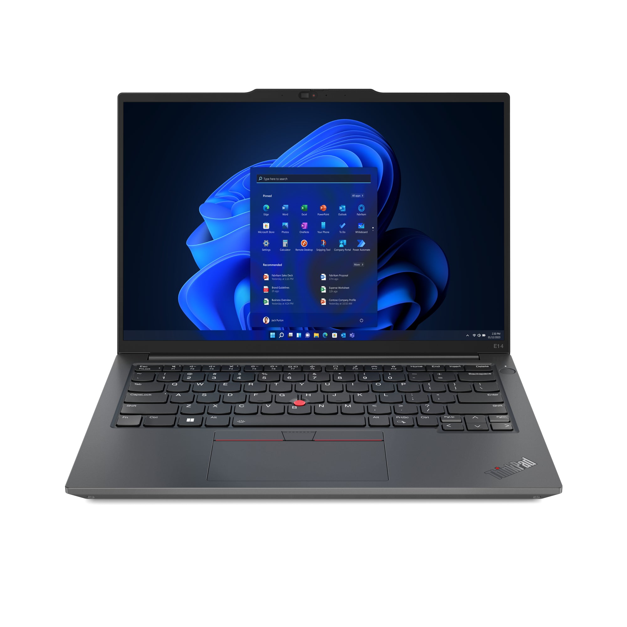 LENOVO ThinkPad E14 Gen 5 (AMD) - 14 inch - AMD Ryzen 3 7330U - 8GB RAM - 256GB SSD - Windows 11 Pro