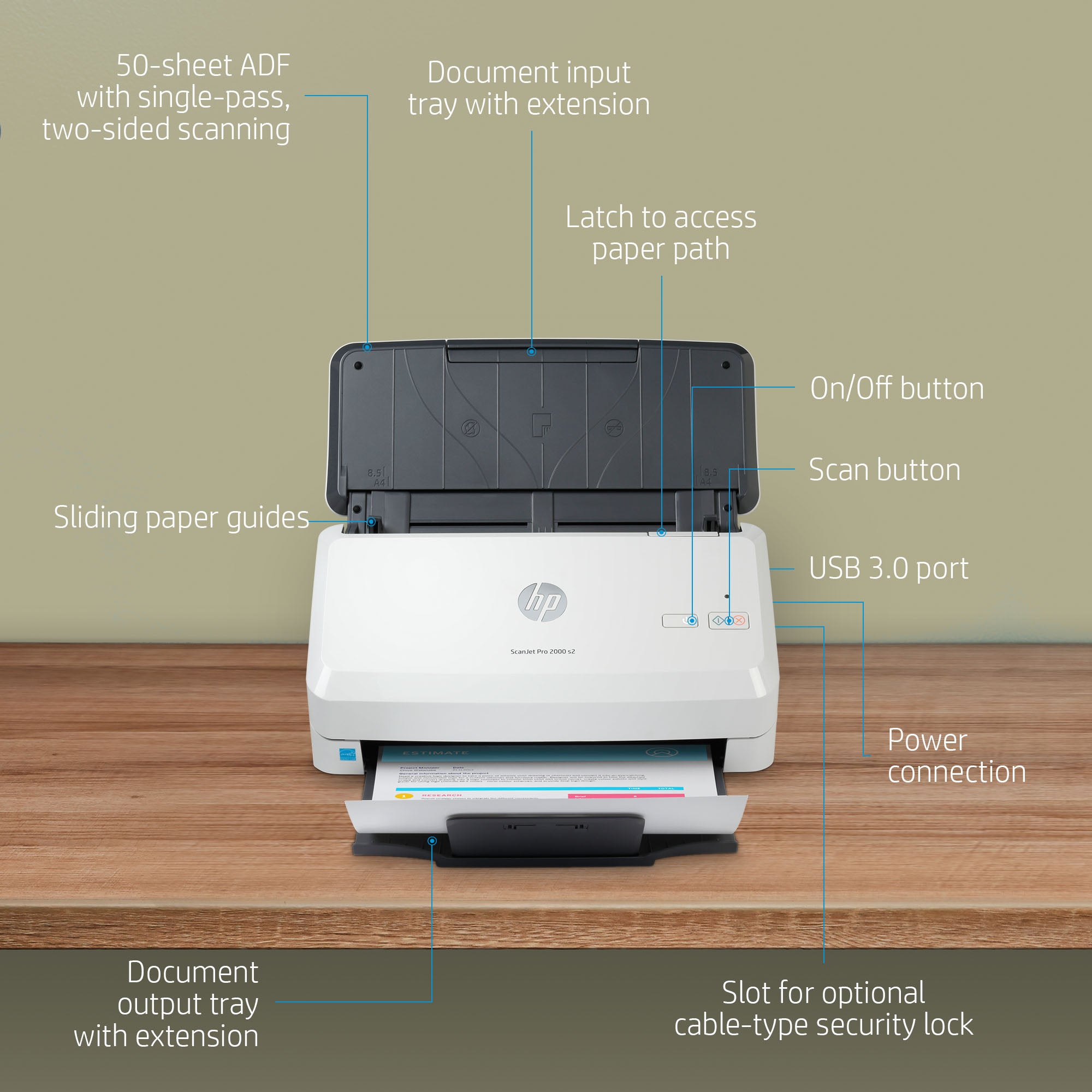 HP INC. ScanJet Pro 2000 s2 Sheet-feed Scanner