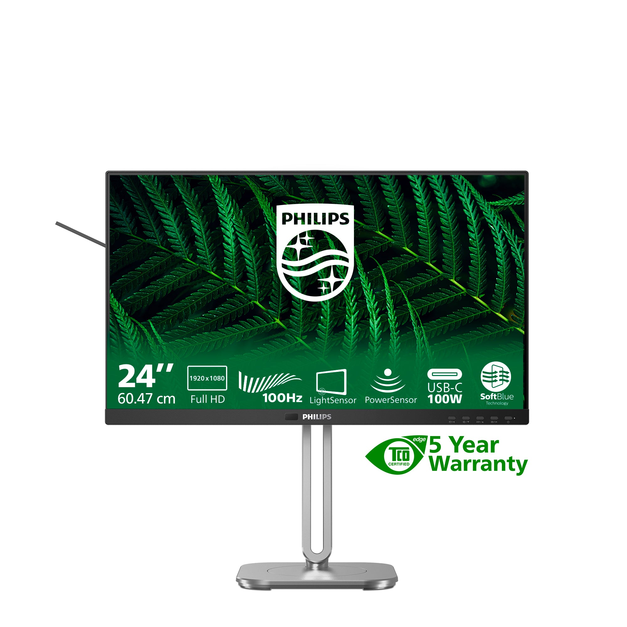 PHILIPS 5000 series 24 inch - 1920 x 1080 - Full HD - LCD - Black