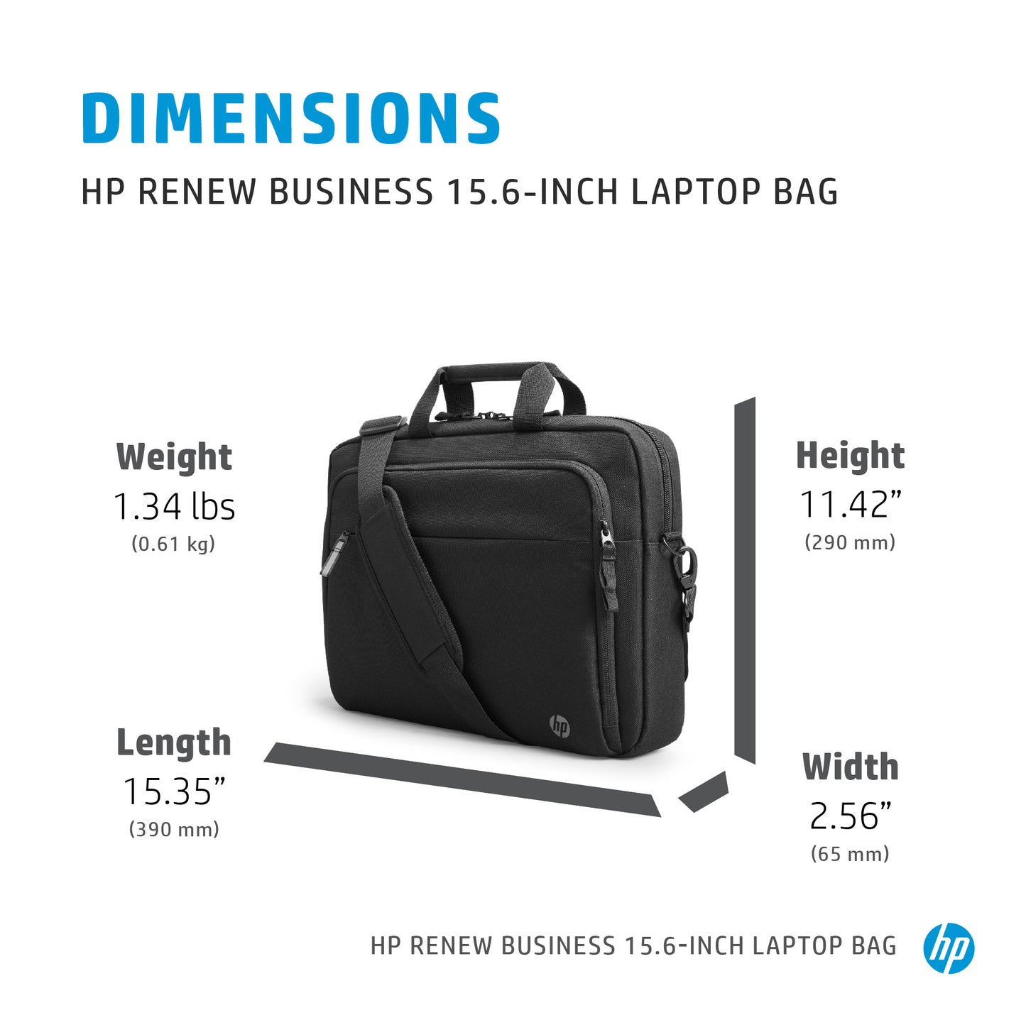 HP INC. 15.6 inch Renew Business Laptop Bag - Black