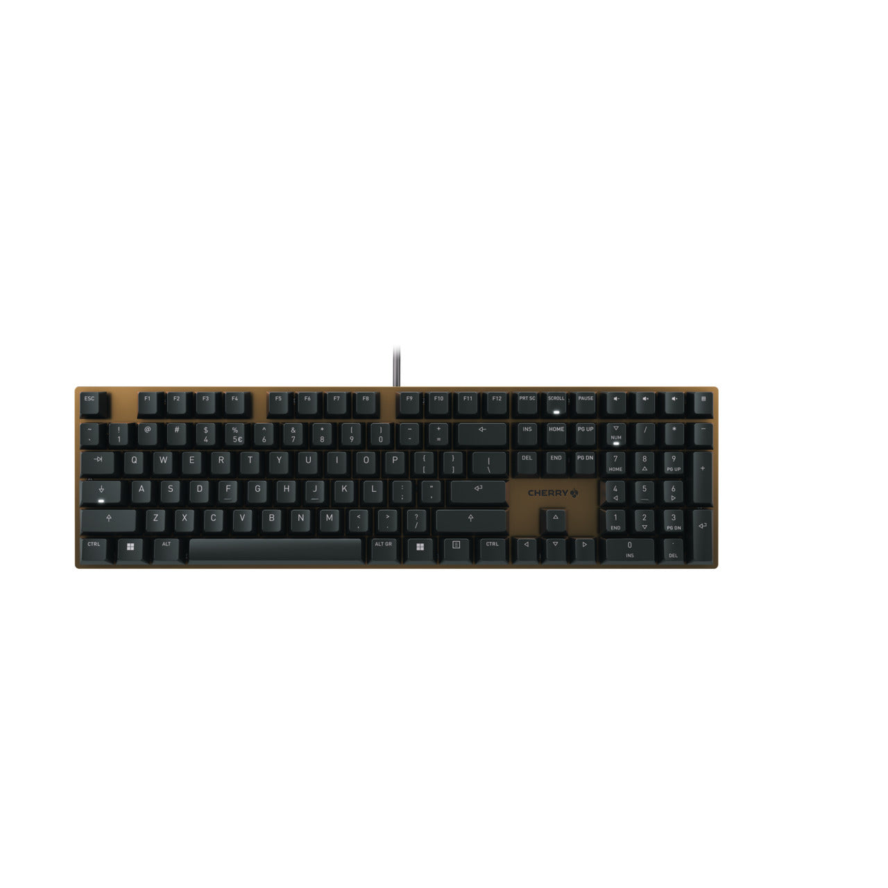 CHERRY KC 200 MX Brown - Mechanical Keyboard - Corded - QWERTY - Black/Bronze