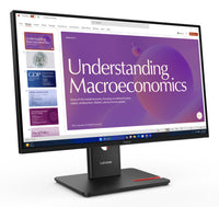 LENOVO ThinkVision T24D-40 - 24 inch - Full HD IPS LED Monitor - 1920x1080 - Pivot / HAS / RJ45 / USB-C