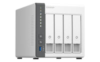 QNAP ARM 4-core Cortex-A55 - NAS Tower - 4 GB RAM - 4GB Flash - 4 Bays 3.5 inch - White