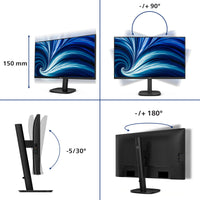 PHILIPS 3000 Series - 27 inch - QUAD HD LCD - 2560x1440 - Pivot - HAS